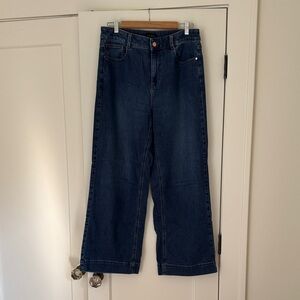 Talbots Dark Blue Wide Leg Trouser Jeans